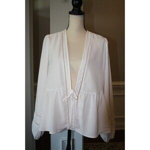 Torrid Textured Woven Trim Kimono Sz 0